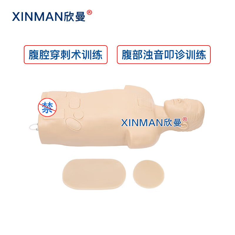 欣曼科教 腹腔穿刺模拟人 腹腔穿刺训练模型XM-1021高清大图
