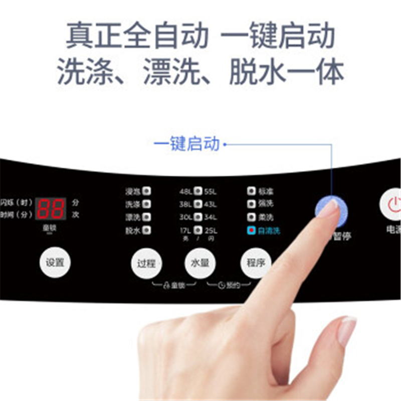 美的 (Midea)6.5kg全自动洗脱一体洗鞋机