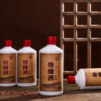 贵州吴公岩酒业赤台特酿酒酱香型白酒原浆酒53度纯粮食坤沙陈酿品鉴酒500ml光瓶装