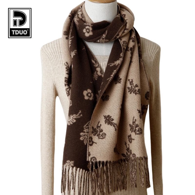 TDUO双面提花羊毛围巾CC24 条高清大图