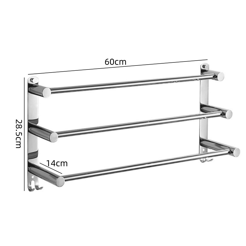 攸形 浴室毛巾架60cm个高清大图