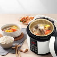乐创(lecon) 电压力锅 LC50B 2L迷你压力锅 1-3人小型高压锅 家用韩式饭煲 煲汤焖炖蒸煮多功能一体锅