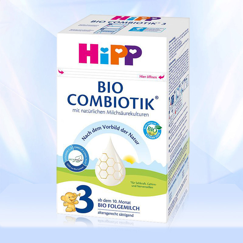 [新效期2026年1月后]原装进口德国Hipp喜宝有益生菌婴幼儿奶粉3段600g(10-12月) 进口儿童3段奶粉