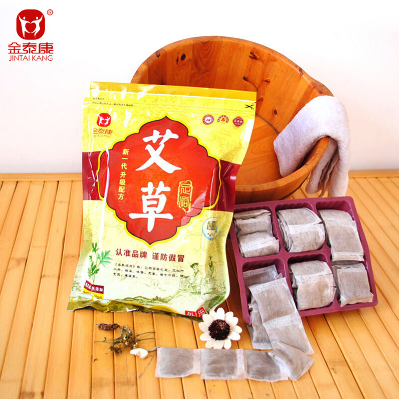 金泰康足浴粉藏红花老姜艾草泡脚粉药包沐足粉 老姜 6g*100包