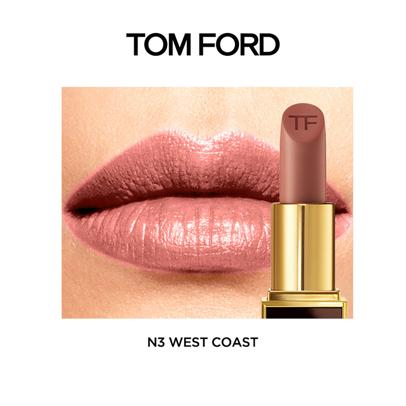 汤姆福特Tom Ford TF黑管口红N3#西岸热可可3g黑金唇膏保湿润唇口红