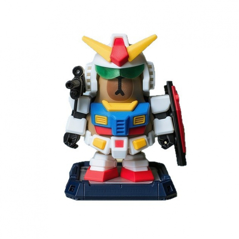 抖音同款卡皮巴拉大力豚高矮达3D打印磁吸机甲手办玩具摆件