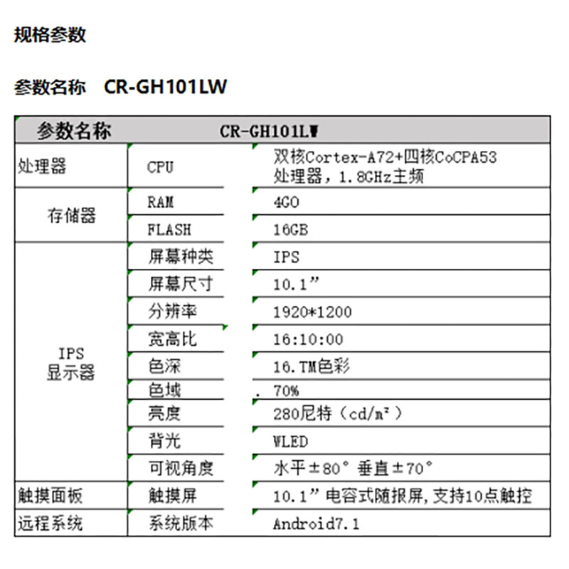 联想(Lenovo) CR-GH101LW D-4 触摸屏