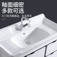 现代简约小户型浴室柜洗手盆柜组合落地式卫生间一体防水洗漱台池