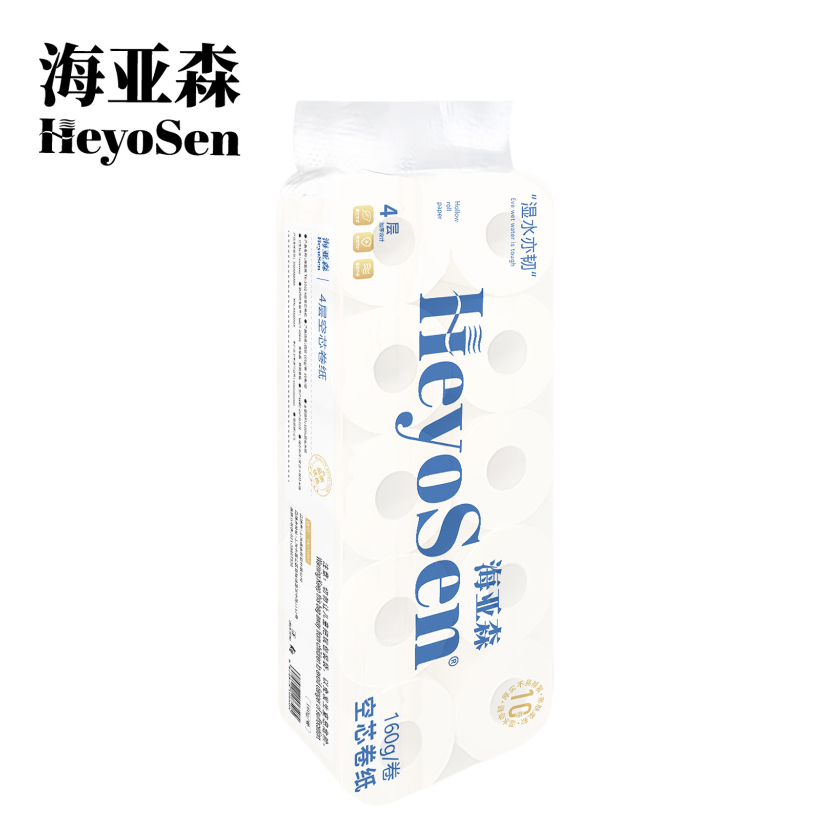 海亚森TK-1062 160g无香型 空芯卷纸 160g/卷 10卷/提(计价单位:提)白色高清大图