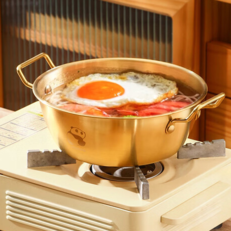 MAXCOOK美厨碗19cm双耳韩式款金色MCWA9293高清大图