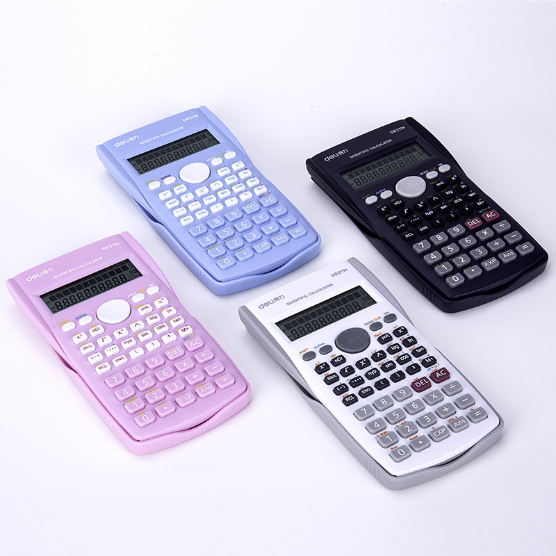 得力 D82TM-LAN函数计算器多功能学生用科学计算机考试专用大学会计金融可爱便携大学生中学生中级会计复数统计学