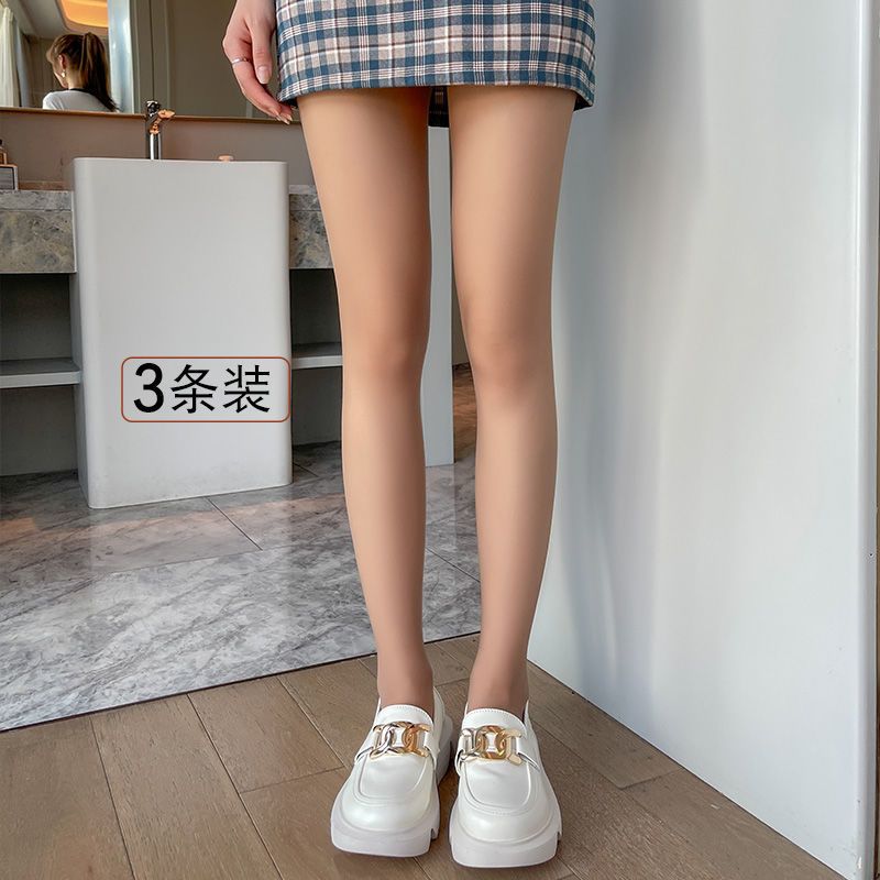 超薄菠萝丝袜女薄肉色夏天自然肤打底裤光腿连裤袜