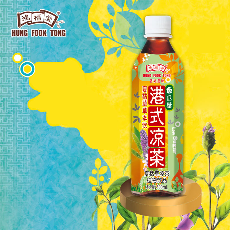 鸿福堂 港式凉茶夏枯草 500ml*15瓶 箱高清大图