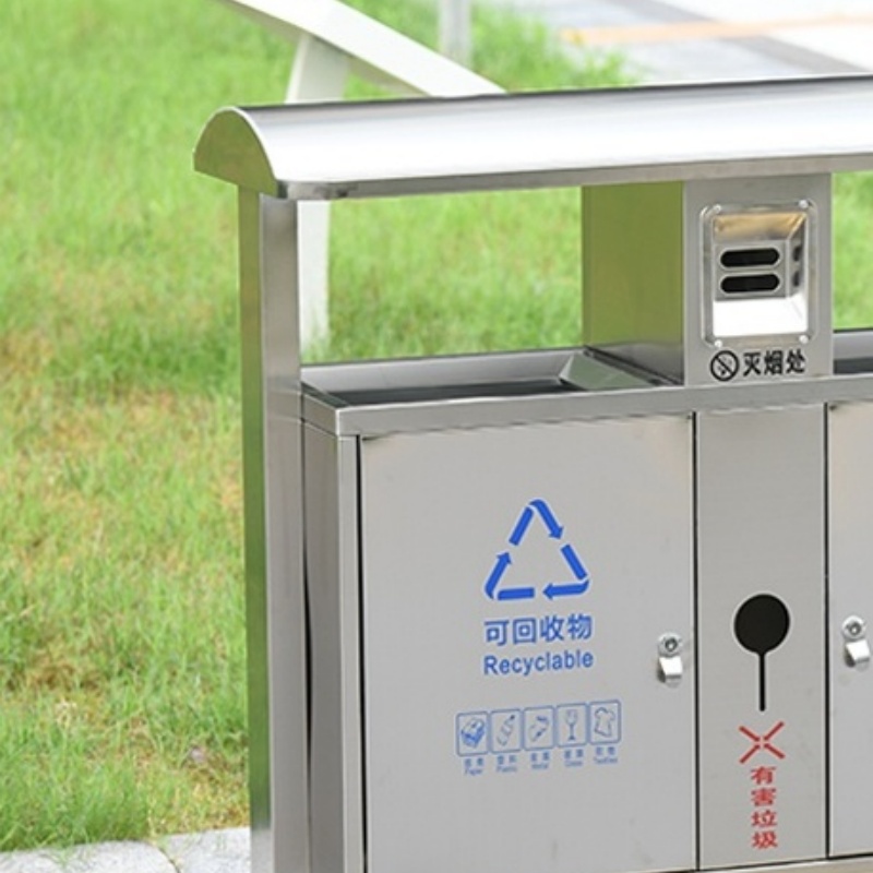 攸形 户外垃圾桶高清大图