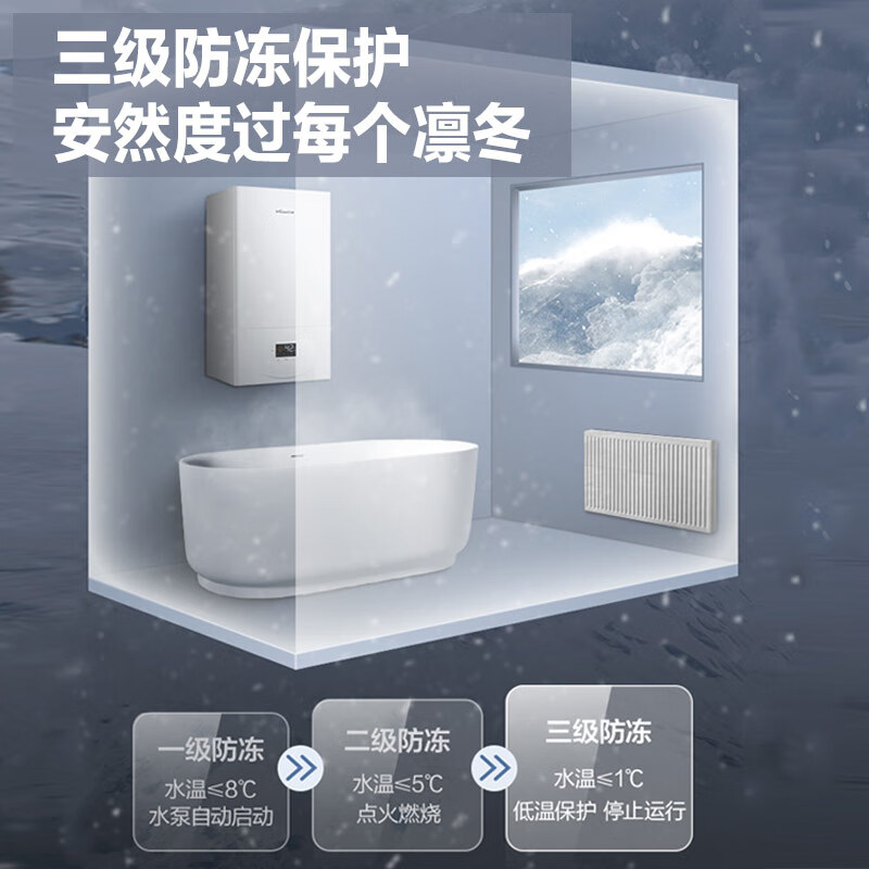 万和(Vanward)家用天然气燃气壁挂炉采暖炉 采暖洗浴二合一 分段燃烧精控火力 wifi智控 进口配件高清大图