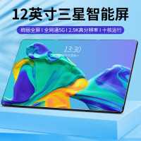 烽想(FENGXIANG) 2020新款平板电脑 10+128 小米黑 智能安卓游戏平板手机4G十核全网通话平板 超薄高清大屏12英寸影音娱乐 办公学习上网课