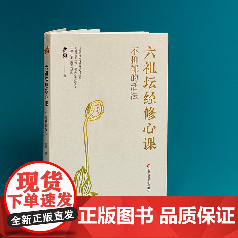 不抑郁的活法 六祖坛经修心课 唤醒身心潜藏活力 心灵疗愈励志经典书 陈坤 费勇作品 六祖坛经入门读物 华东师范大学出版社高清大图