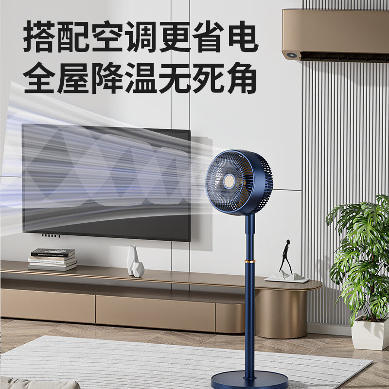 先科(SAST)FX-8005空气循环扇立式电风扇家用落地扇办公摇头电扇台地扇 塑叶机械款-三档摇头高清大图