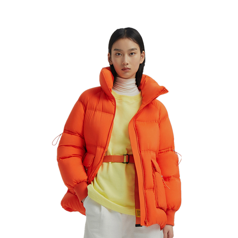 波司登 女亮色抽绳羽绒服C B00145322