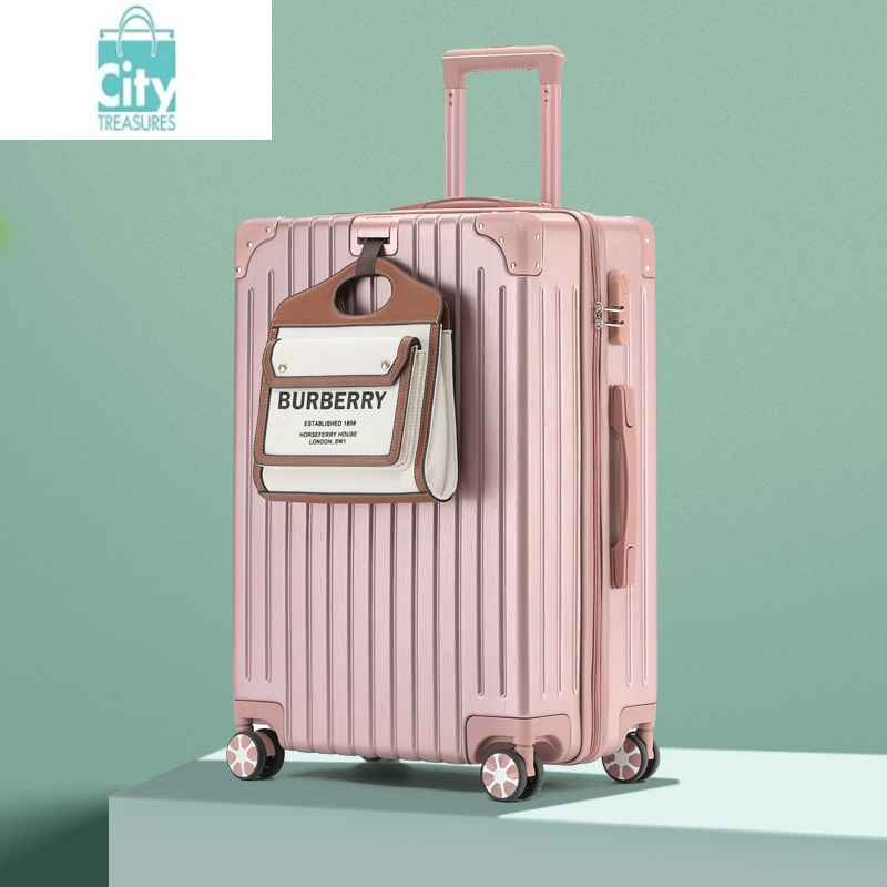 bangdou铝框行李箱20拉杆箱大学生旅行箱白色防刮箱潮男女24寸万向轮