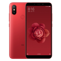 原封【送耳机+壳膜】小米6X 全网通 6GB+128GB 红色 全网4G手机 双卡双待 骁龙660AIE处理器 智能手机