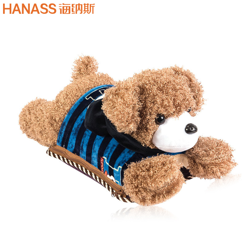 海纳斯(HANASS) 暖手宝JS-812 充电注水电热宝/暖腰/水电分离防爆毛绒3D卡通可拆防爆热水袋/电暖宝812