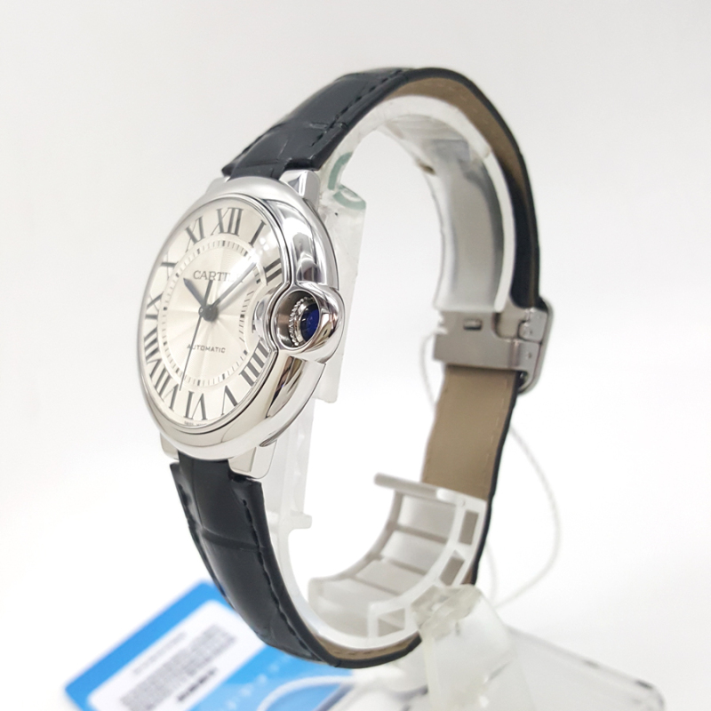 正品cartier卡地亚蓝气球w69017z4自动机械中性表36mm95新