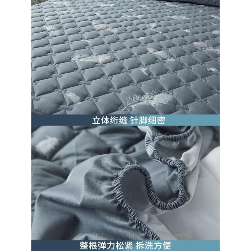 家柏饰(CORATED)全棉床笠单件床垫加厚夹棉床罩保护防滑固定床套三件套全棉高清大图