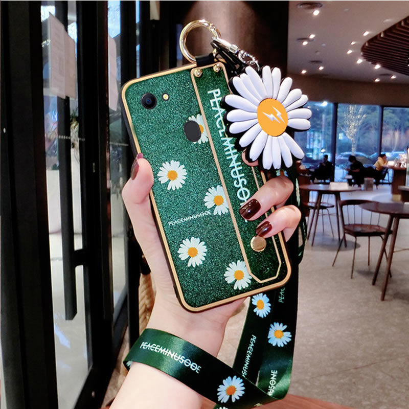 oppo a79手机壳小雏菊a79t/k/kt保护套防摔腕带软情侣ins风全包边