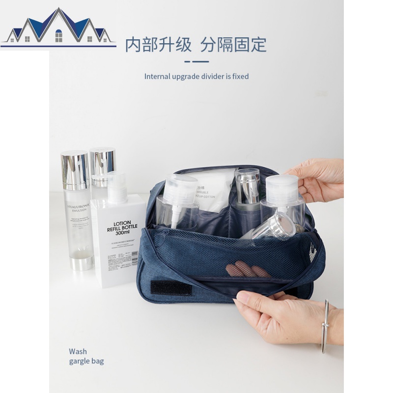 旅行出差悬挂收纳包男女士洗漱包防水便携套装大容量干湿分离 三维工匠高清大图