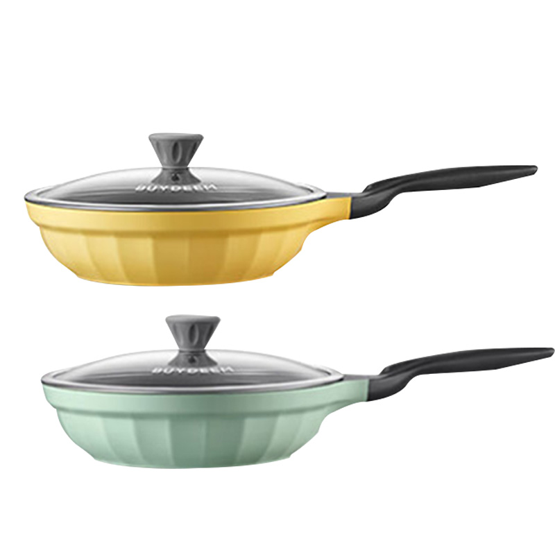 北鼎平底煎锅3.4L便捷少油煎炒煮蒸PL51(颜色随机)