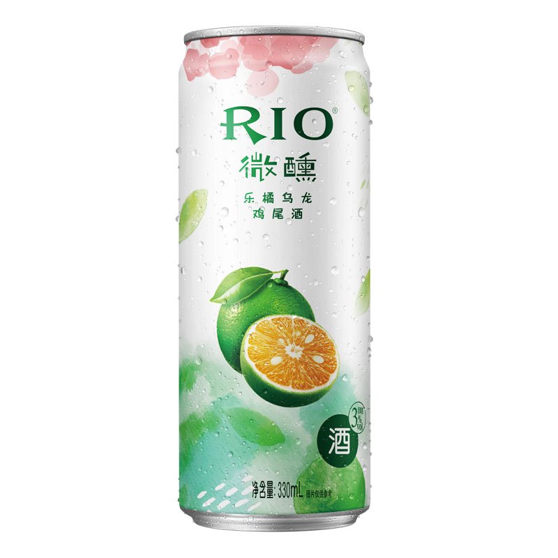 3度锐澳青金桔乌龙茶味伏特加鸡尾酒预调酒330ml视频