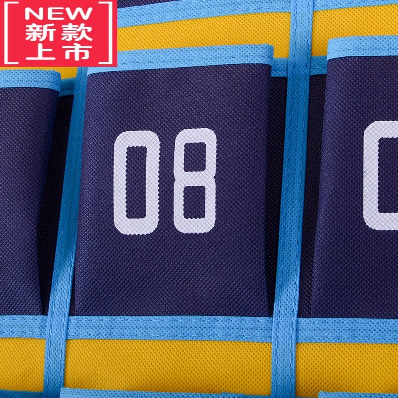 可莉允60格教室班级手机挂袋墙壁墙挂式手机收纳袋学生手机袋子存放布袋图片