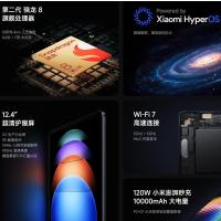 [全新]小米平板6S Pro 黑色 8GB+256GB WiFi 12.4英寸 第二代骁龙8芯 144Hz高刷 3分辨率 办公娱乐平板电脑 小米Pad 6S Pro 12.4