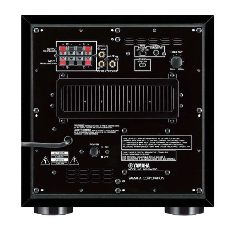 雅马哈(YAMAHA)NS-SW200 2.1声道重低音音箱 有源低音炮 家用音响设备 桌面式AV音箱(玫瑰红色)