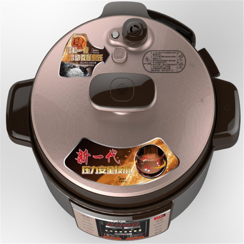 美的(Midea)电压力锅 MY-CS6036P 10大菜单10重安全保护家用智能预约双胆多功能高压锅