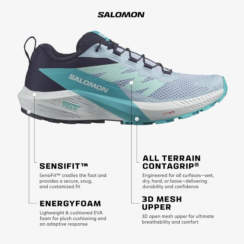 萨洛蒙(SALOMON)女款越野跑鞋轻便缓震透气户外运动跑步鞋高清大图