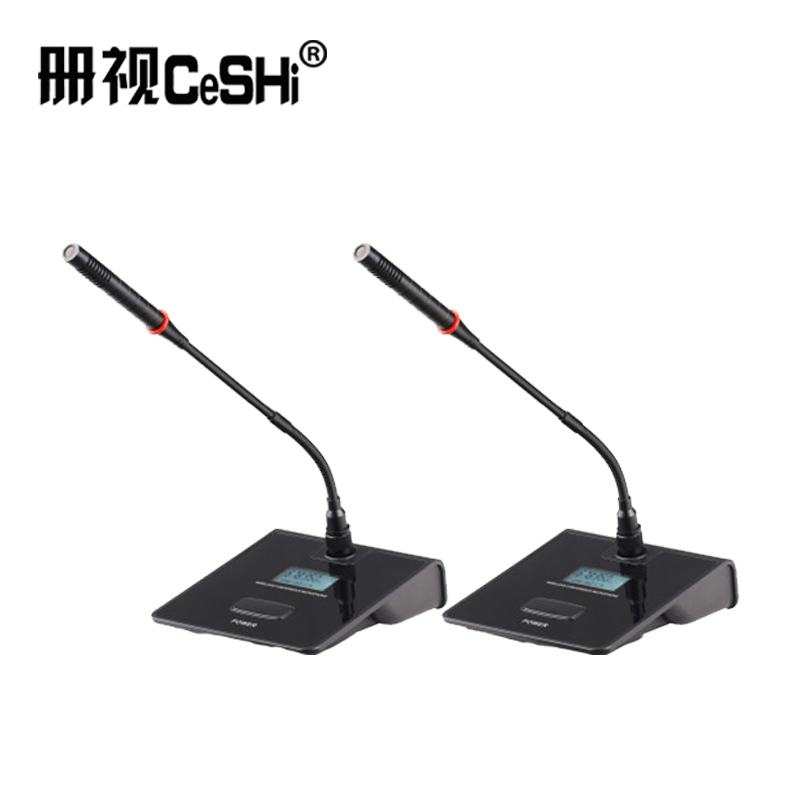 册视会议设备UHF一拖二配会议鹅颈式话筒TP-8002 CSWL台