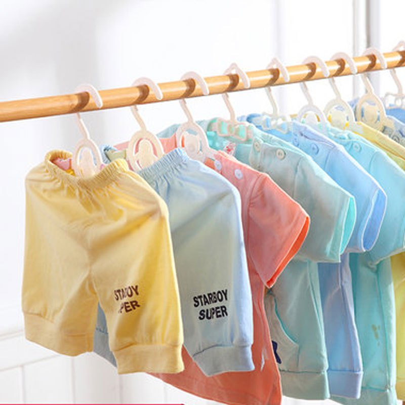 儿童衣架宝宝可爱衣服撑挂家用小号孩子晒晾婴儿衣架创意简约生活日用品