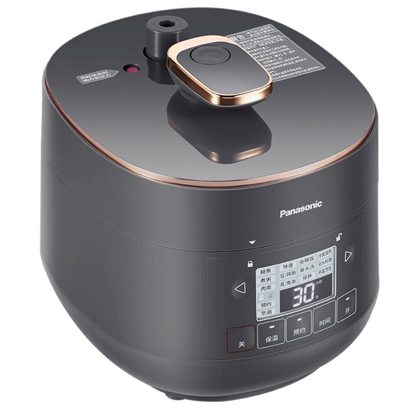 松下(panasonic)电压力锅2L快速蒸煮无水料理智能预约保温迷你电饭锅SR-PB201