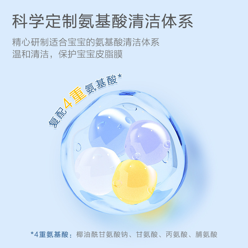 小浣熊儿童洗面奶一支装+山茶花儿童清爽润肤乳一支+护手霜一支女氨基酸洁面乳男孩6-12岁以上小学生泡沫型洗脸