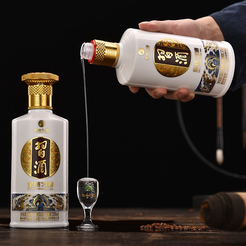 习酒(XIJIU) 第四代金质 53度 酱香型白酒 500ml*6瓶 整箱装