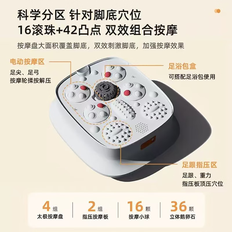 美仕达(Misida)按摩器折叠电动足浴盆 折叠收纳 电动按摩MS-Z91(常规款)高清大图