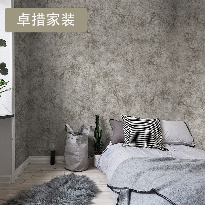 欧式素色墙布墙纸卧室客厅壁纸美式无纺布无缝定制壁布背景墙壹德壹