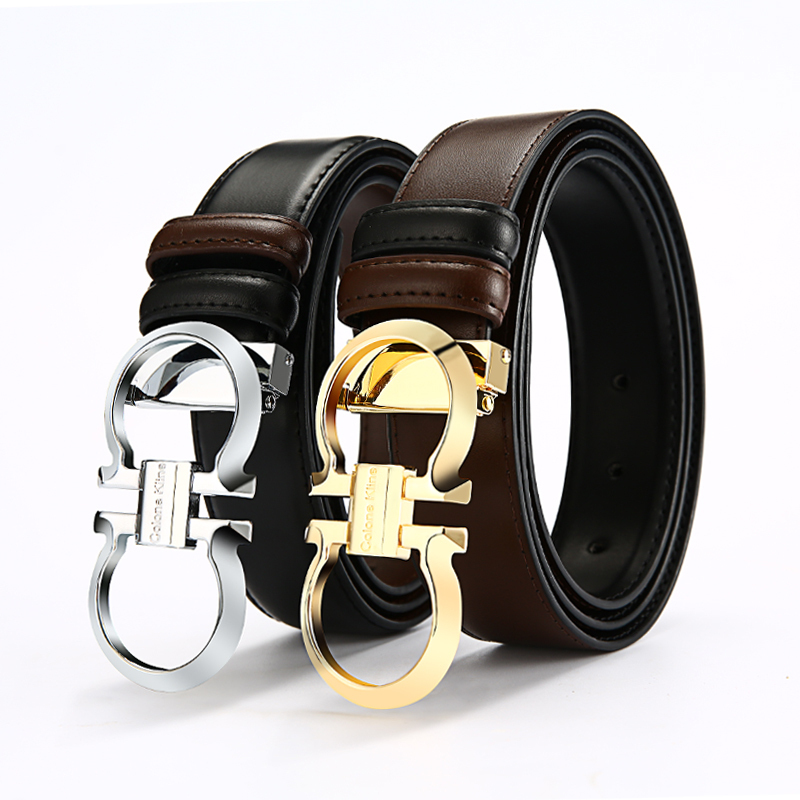 盛世尼曼皮带男士皮韩版潮流个性青年轻人休闲裤带商务正装腰带男款
