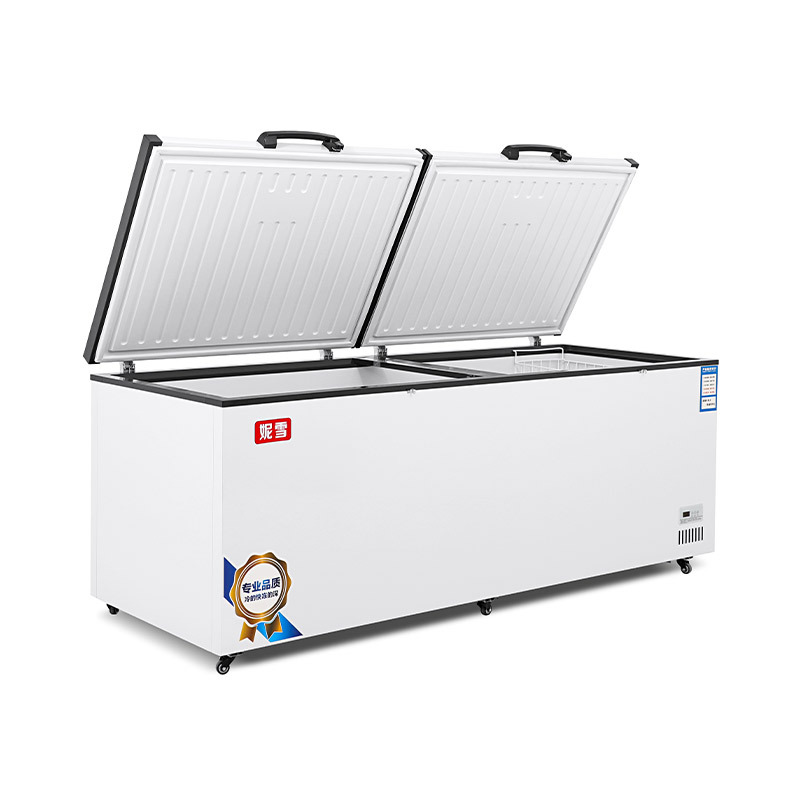 赫强卧式冷柜BC/BD-728不锈钢内胆卧式冰箱冷柜大冰柜冷藏双温商用大容量小冰柜冷冻柜家用冰柜冷柜家用冰柜冷柜商用