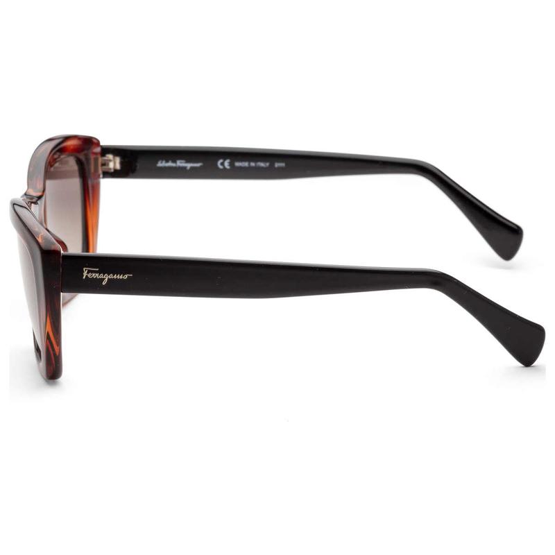 Ferragamo女士时尚UV防护mm宽镜片太阳镜SFS高清大图