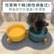 猫碗双碗陶瓷狗碗猫咪食盆饭盆狗狗喝水猫粮碗宠物用品实木防打翻