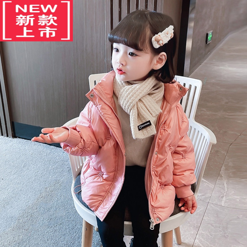 可莉允女童棉服外套秋冬季女孩宝宝洋气加厚小童棉衣棉袄冬装冬款儿童装