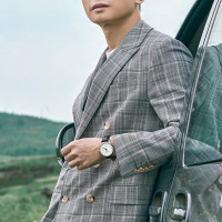 海鸥表(SEAGULL) 机械表 男 时尚男士皮带商务国民自动机械表黑白盘罗马字 819.613